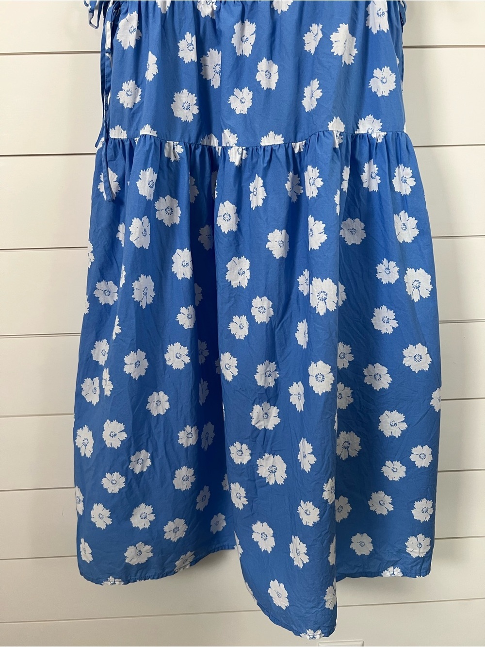 Universal Thread Floral Tiered Midi Sundress Womens Small 100% Cotton Ties - Picture 3 of 13